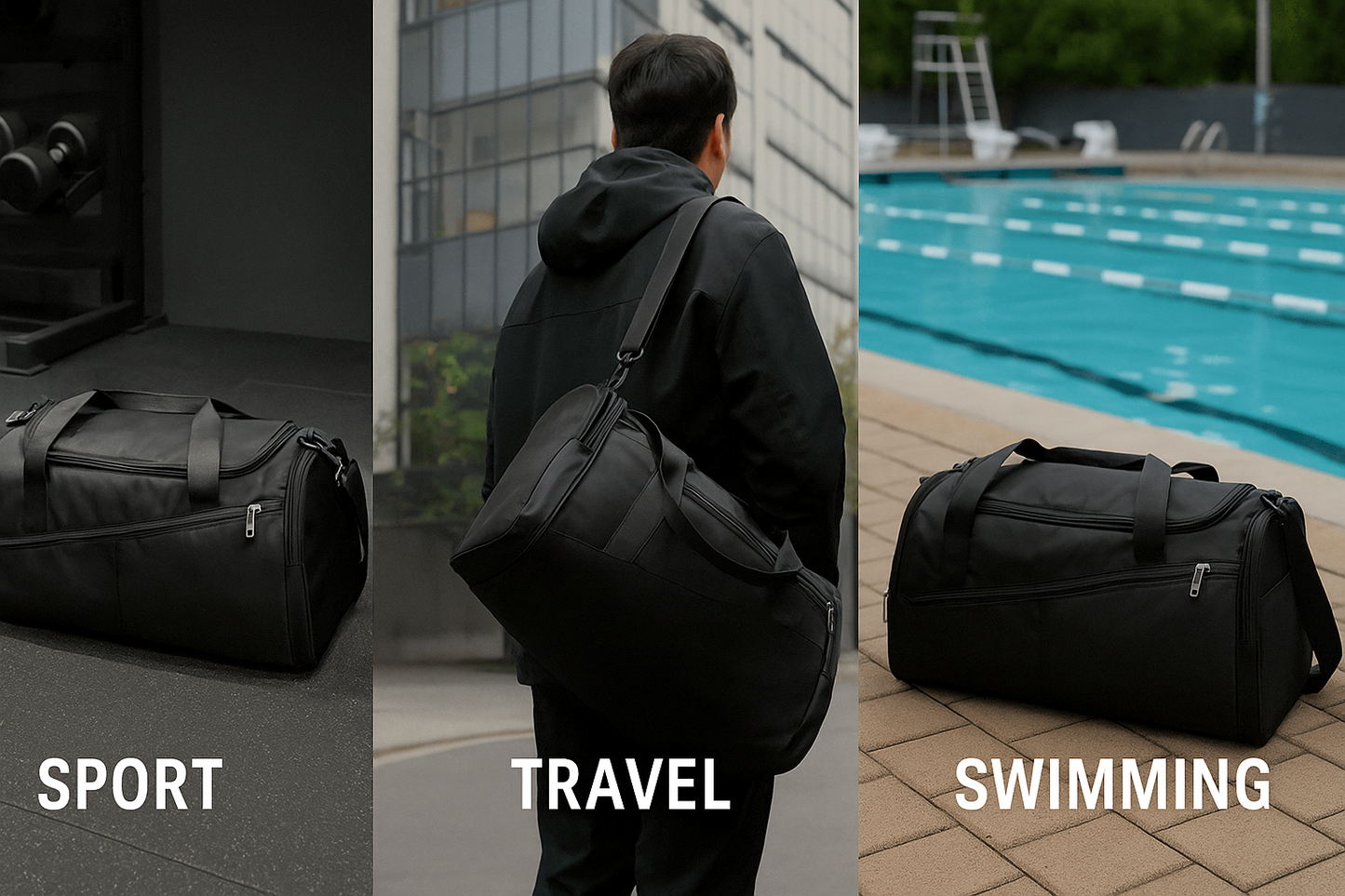 Baygale UrbanFlex™ – 3-in-1 Gym, Travel & Sport Bag
