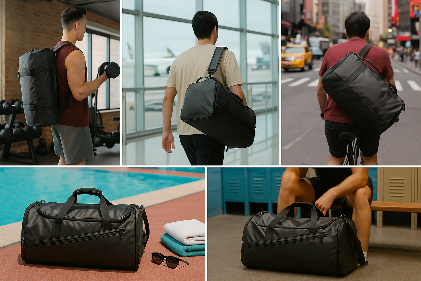 Baygale UrbanFlex™ – 3-in-1 Gym, Travel & Sport Bag